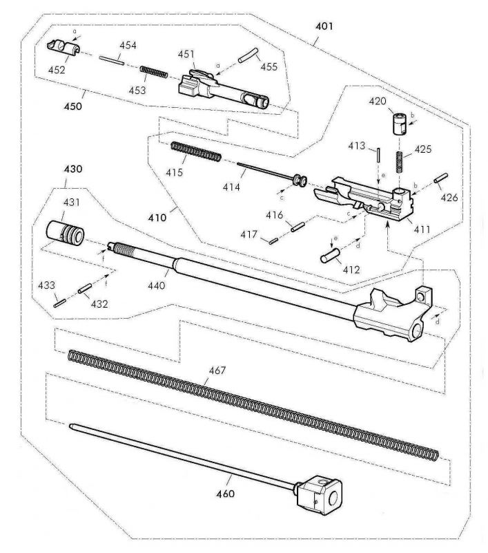 M249 MOVING PARTS GROUP